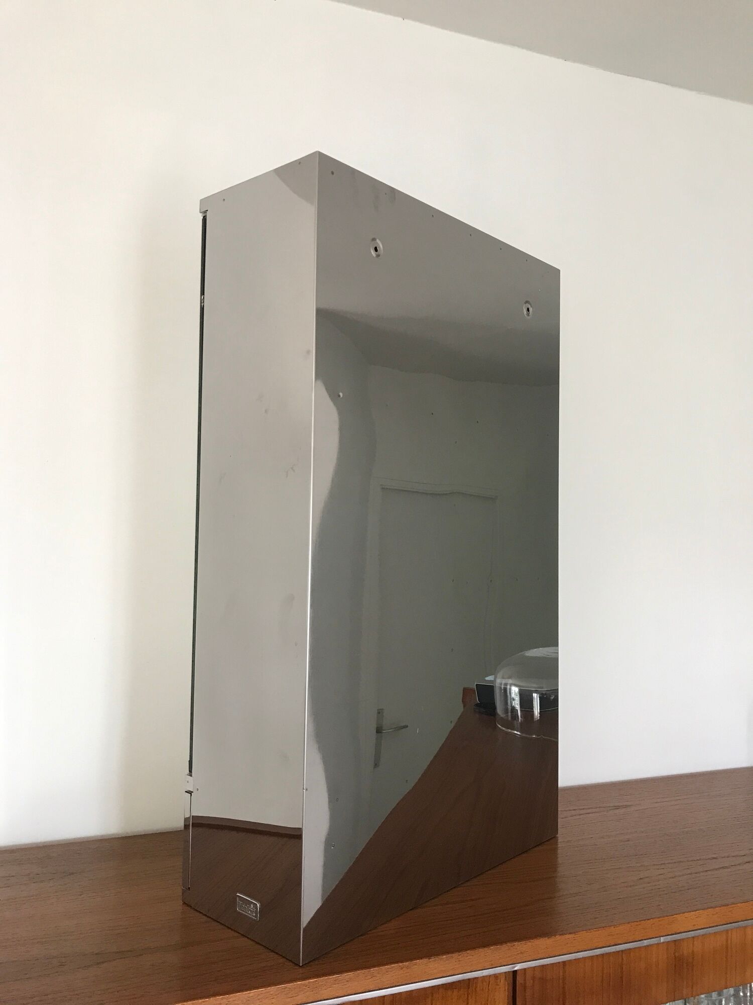 Medical cabinet bathroom all stainless steel and mirror