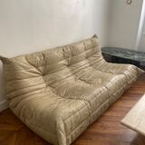 Sofa bench 3 places Togo by Michel Ducaroy edition Ligne Roset vintage