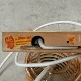 Vintage ceiling lamp with two amber shades