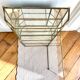 Wall showcase XXL brass glass and mirror 1960