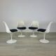 Knollinternational tulip chairs design Eero Saarinen vintage 1970