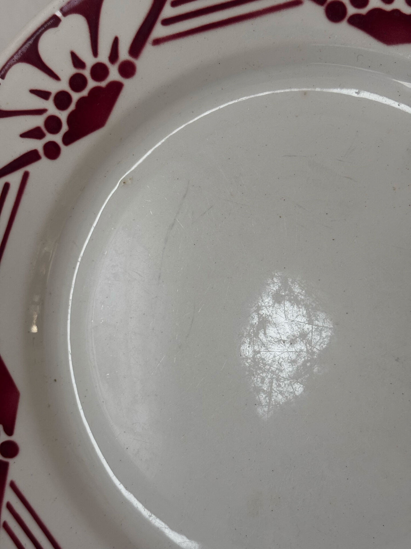 Lot de deux assiettes plates Magnolia St Amand
