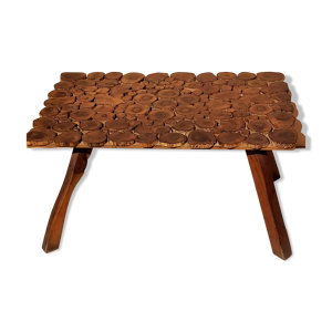 Table basse vintage bois