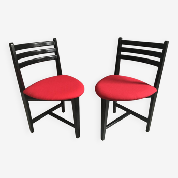 Ensemble de chaises design vintage 3 pieds