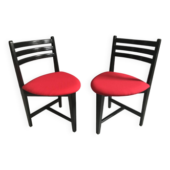Ensemble de chaises design vintage 3 pieds