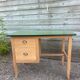 Vintage desk with green Formica top – 1960s/70s