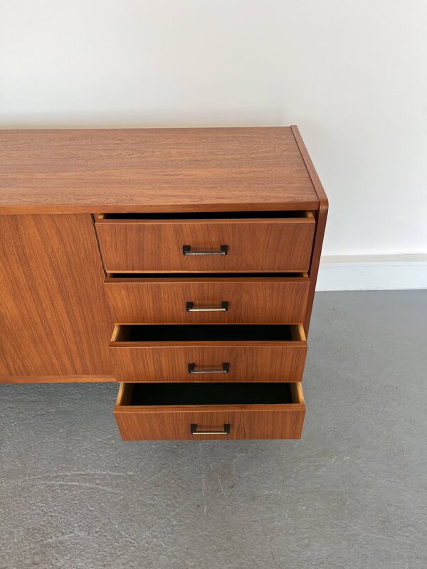Enfilade en teck Danemark Années 1960
