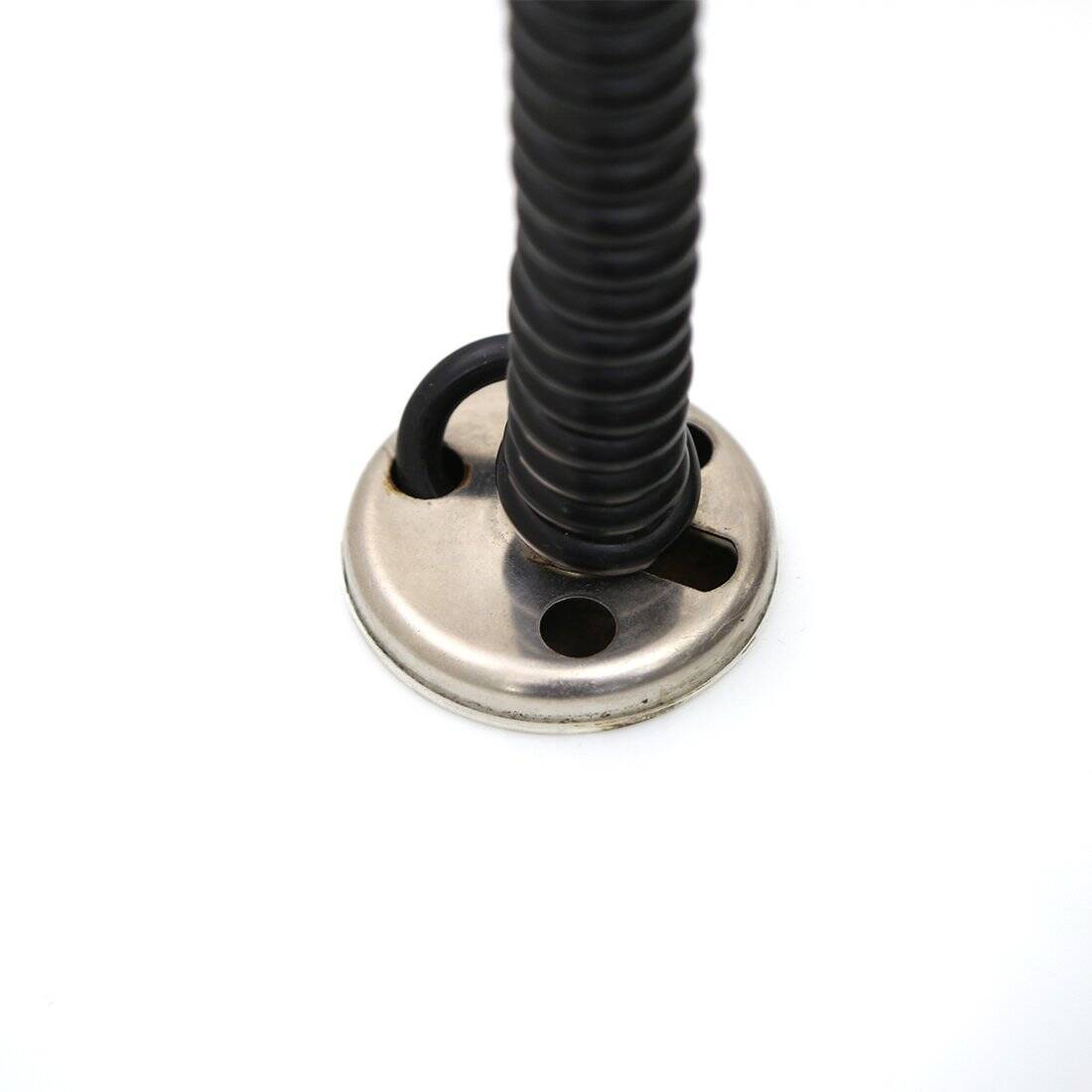 White glass ceiling light with black edges, 1970s.