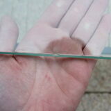 Superb coffee table 1960 metal gold and black plate glass