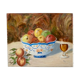 Still life in oil fruit cup