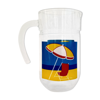 Vintage Palluy beach pitcher