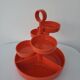 Serviteur en plastique orange vintage 70's Dialene Better Maid  made in England