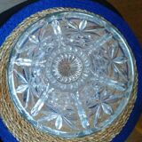 Antique vintage Polish crystal vase