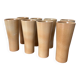Set of large glazed stoneware cups from Niderviller – vintage tableware
