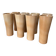 Set of large glazed stoneware cups from Niderviller – vintage tableware