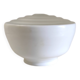 XL opaline globe lampshade, Bauhaus design - early 20th century