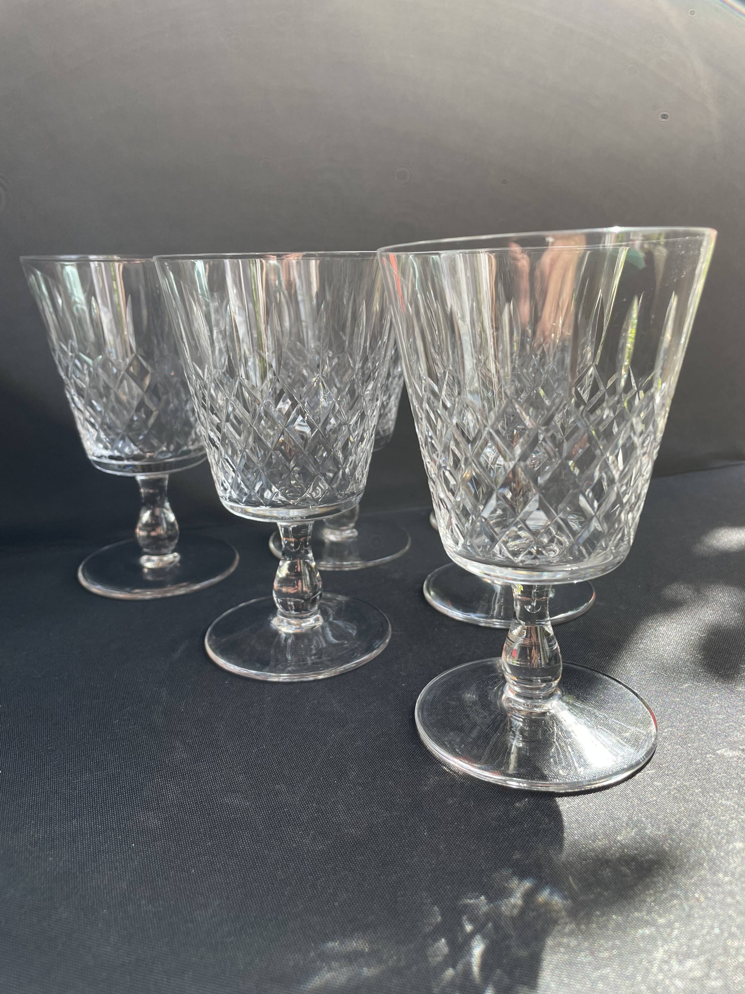6 wine glasses – Cristallerie de Lorraine in Lemberg (1925-1997)