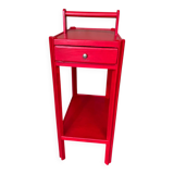 Side table, end table, like a worker, red