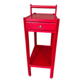 Side table, end table, like a worker, red