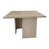 Table basse carré en travertin