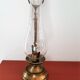 In brass and glass candleholder