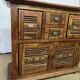 Buffet en bois d'acacia massif 4 portes, 2 tiroirs
