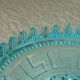 Glass cup mold blue compotier baquier