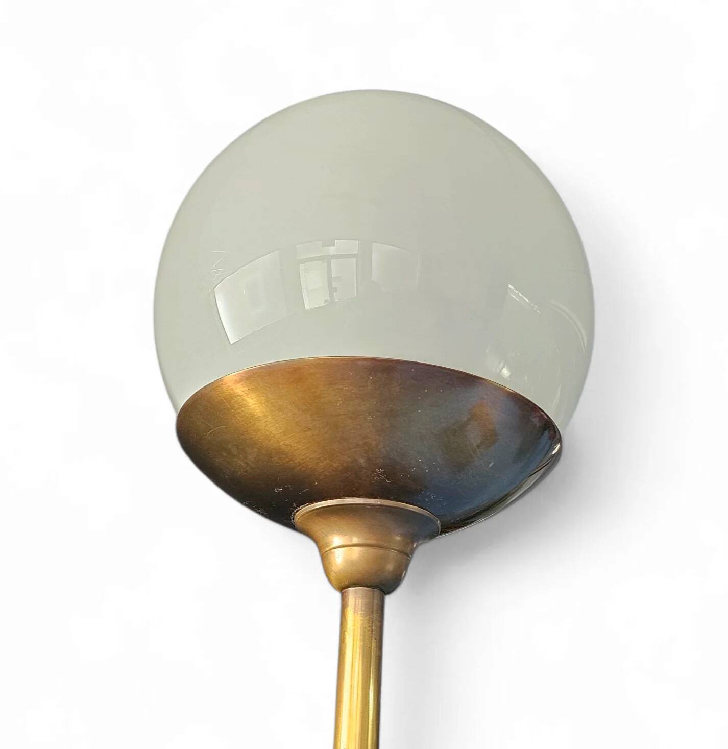 Large brass floor lamp 1970s height 220 cm