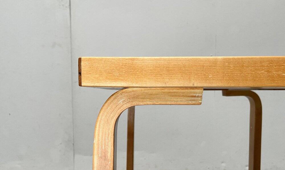 Mid-century red dining table or desk by Alvar Aalto for Artek, 1960s