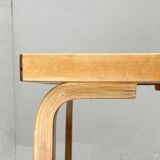 Mid-century red dining table or desk by Alvar Aalto for Artek, 1960s