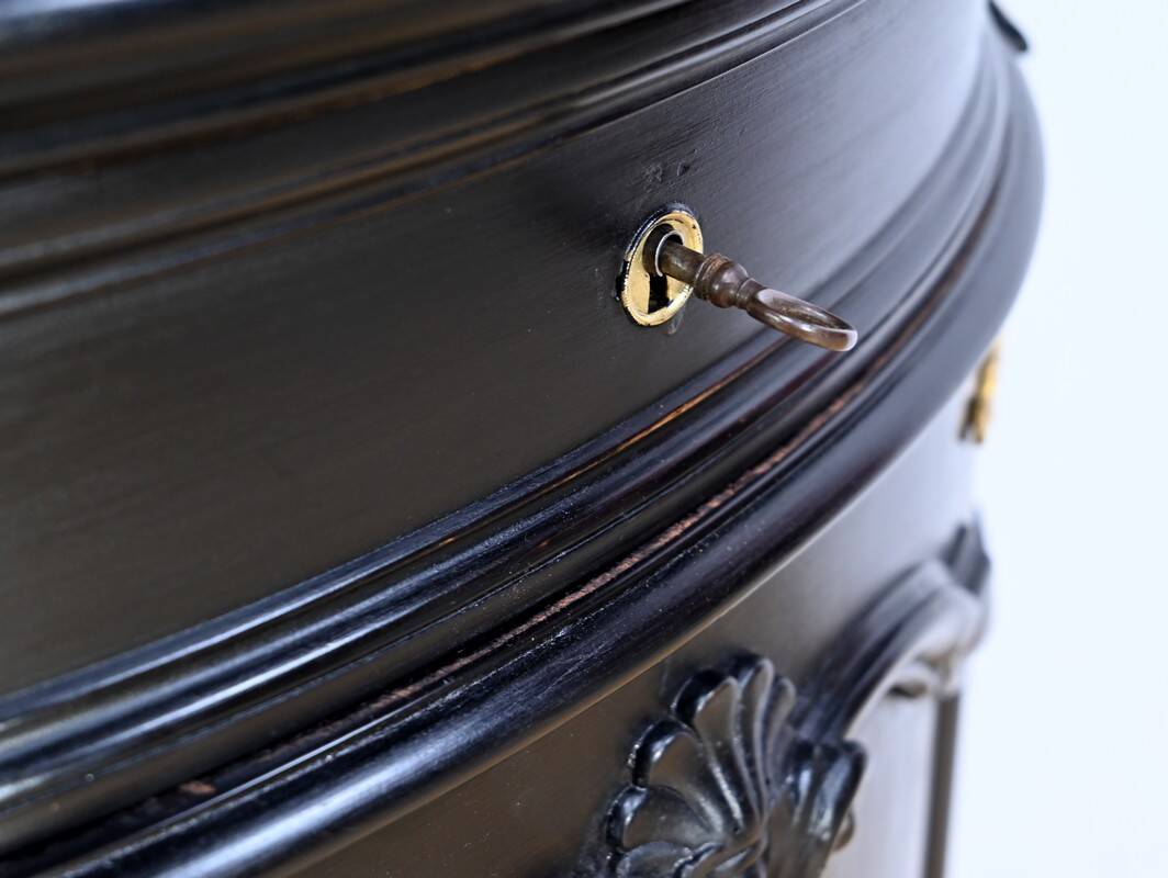 Sideboard of Blackened Oak Paneling, Regency style – Late 19th century