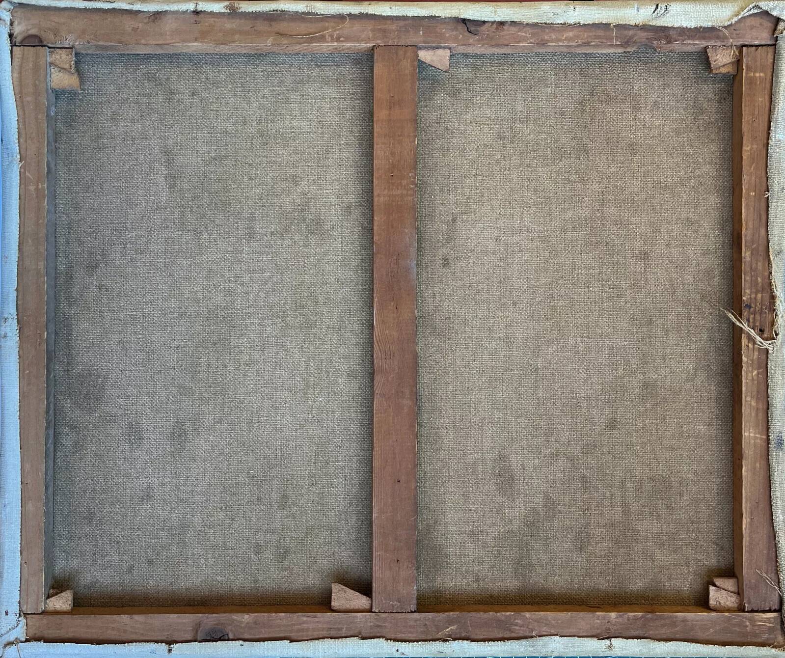 HST painting "Still life with flowers and doll" Guy VAN ISEGHEM (1905-?)