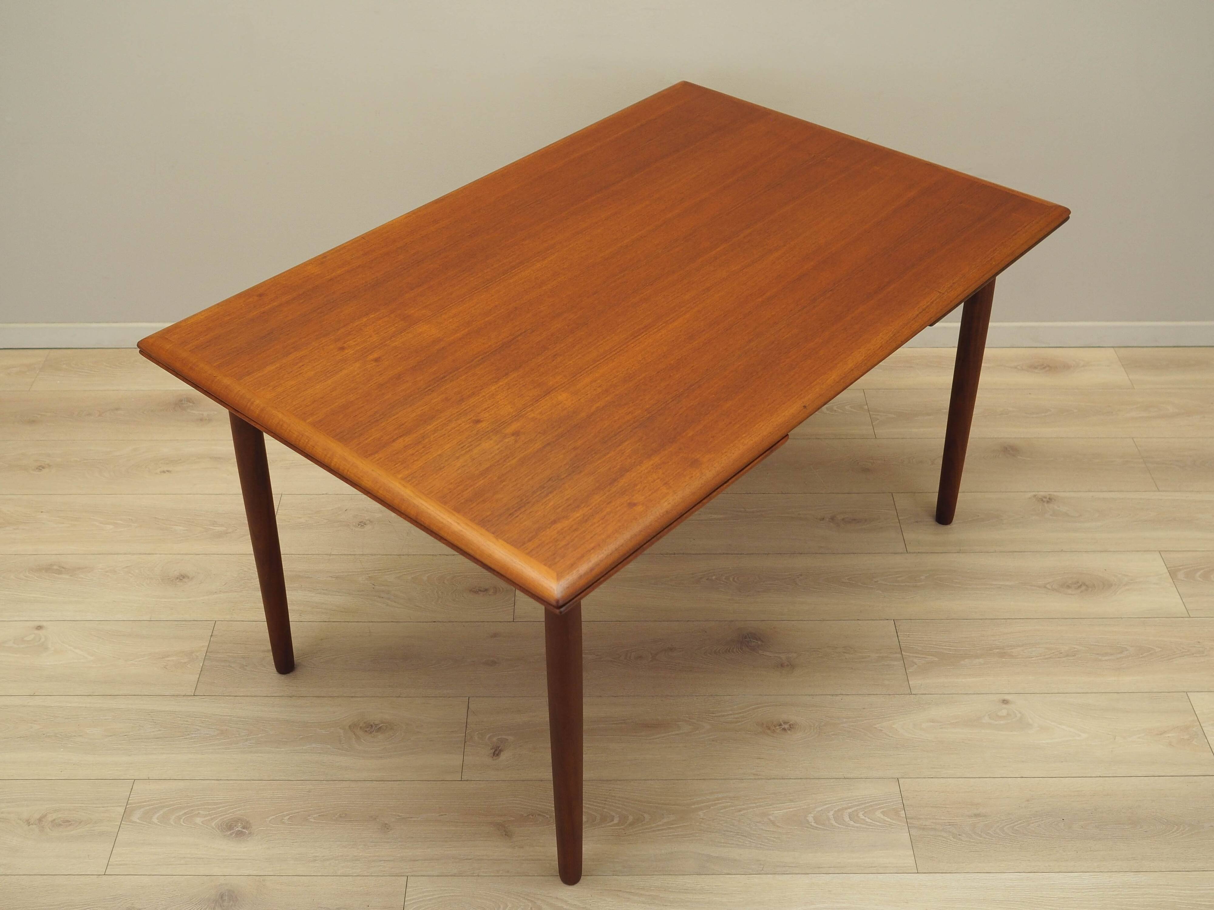 Teak table, Danish design, 1970s, production: Denmark