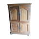 Bahut high raw oak 80s by local carpenter