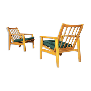 Paire de fauteuils ton