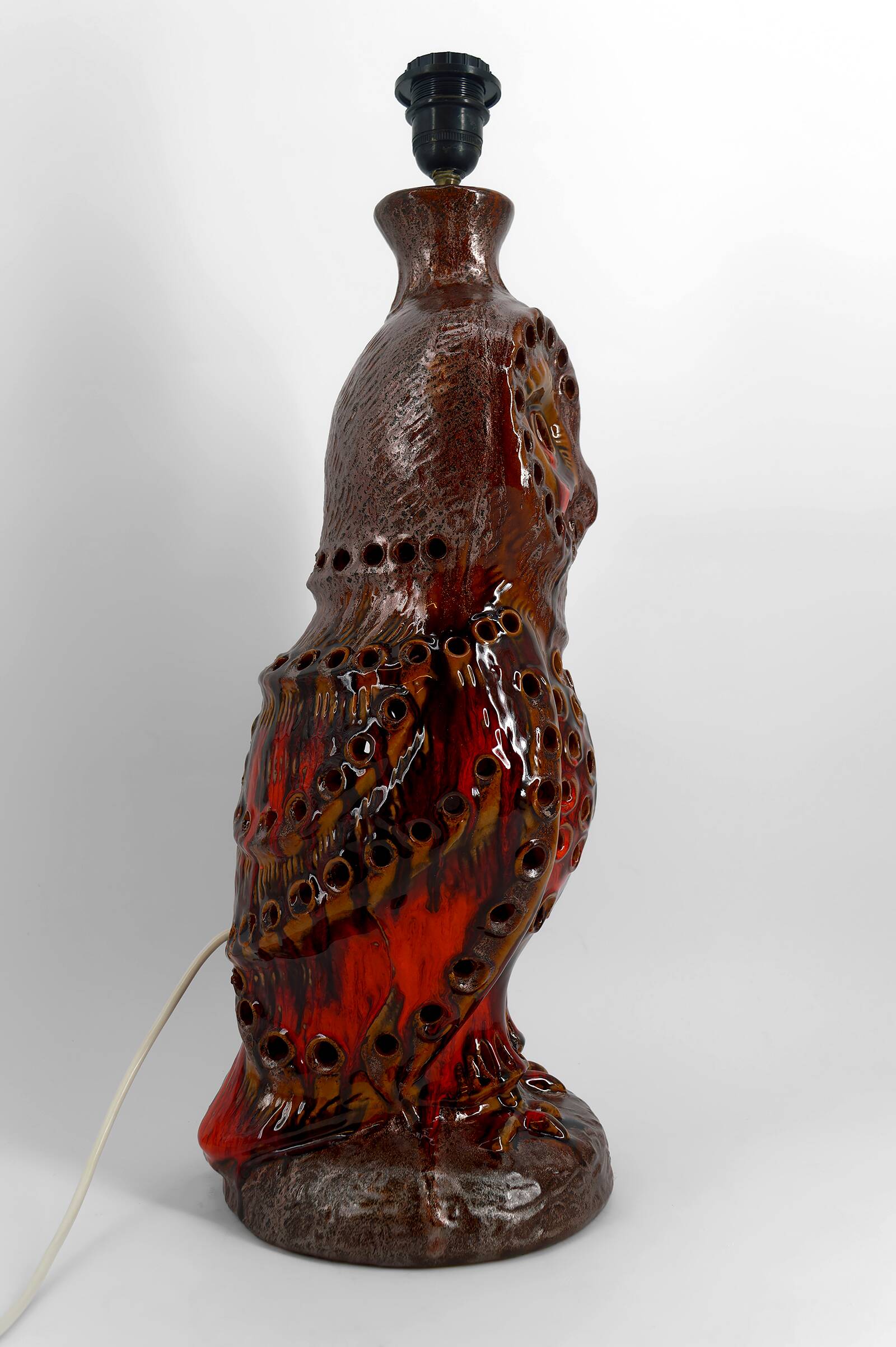 Important "Owl" lamp in ceramic – Walter Gerhards