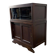 Armoire vitrine en bois vintage avec accent art déco