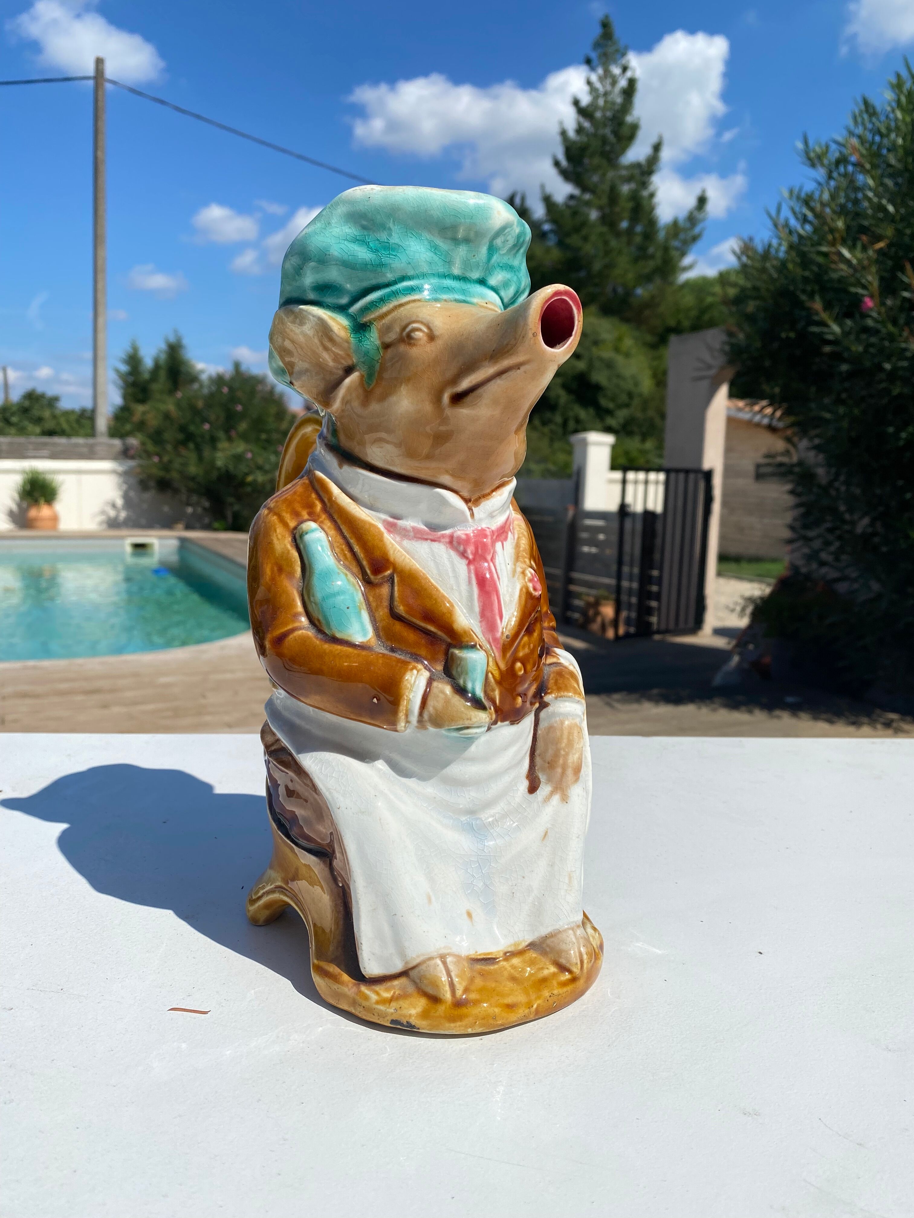 Pig pitcher in slurry