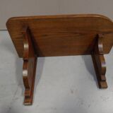 Art deco oak hanging shelf