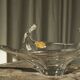 Val Saint Lambert crystal table centrepiece, mid-century 1950.