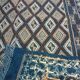 Tapis kilim margoum berbère bleu fait à la main 170x256cm