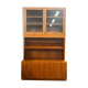 Vitrine/bibliothèque/étagère vintage en bois
