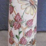 Opaline vase with enamelled decoration early xxeme
