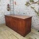 Large oak trading counter