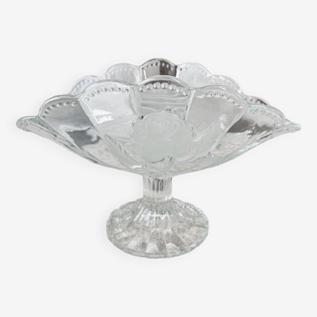 “Rose” crystal fruit bowl