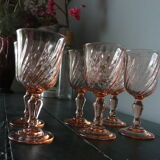 Suite of 6 wine glasses