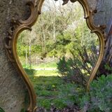 Baroque mirror in gilded wood 87x54cm