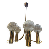 70s Space Age style gold chandelier