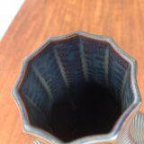 Vintage German brutalist ceramic gourd vase by Heinrich Fuchs for Luisenburg, 1970s.