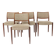 Set of 4 Niels Otto Møller Model 80 Rosewood Dining Chairs, Danish Modern